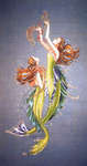 Click for more details of Mermaids of the Deep Blue (cross stitch) by Mirabilia Designs