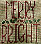 Click for more details of Merry and Bright (cross stitch) by Primrose Cottage Stitches