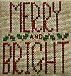 Click/tap for more details of Merry and Bright (cross stitch) by Primrose Cottage Stitches