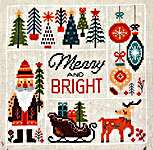 Click/tap for more details of Merry And Bright (cross stitch) by Tiny Modernist