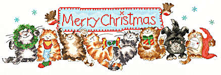 Click for more details of Merry Catmas (cross stitch) by Bothy Threads