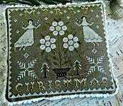 Click/tap for more details of Merry Christmas (cross stitch) by Pineberry Lane