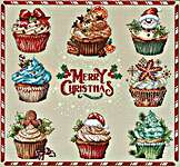 Click for more details of Merry Christmas Cupcakes (cross stitch) by Les Petites Croix de Lucie