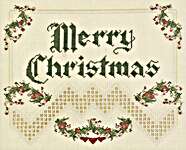 Click for more details of Merry Christmas (hardanger) by Cross 'N Patch