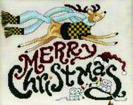 Click for more details of Merry Christmas Reindeer & Mice (cross stitch) by Stoney Creek