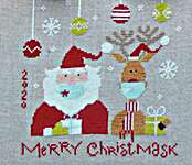Click for more details of Merry Christmask (cross stitch) by Madame Chantilly