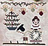 Click/tap for more details of Merry Ewe (cross stitch) by The Proper Stitcher