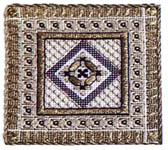 Click for more details of Metallic Thread Box Top (cross stitch) by In a Gentle Fashion