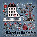 Click/tap for more details of Midnight in the Garden (cross stitch) by Little House Needleworks