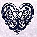 Click/tap for more details of Midnight Swans (cross stitch) by Keslyn's