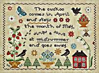 Click/tap for more details of Midsummer Song (cross stitch) by Luminous Fiber Arts