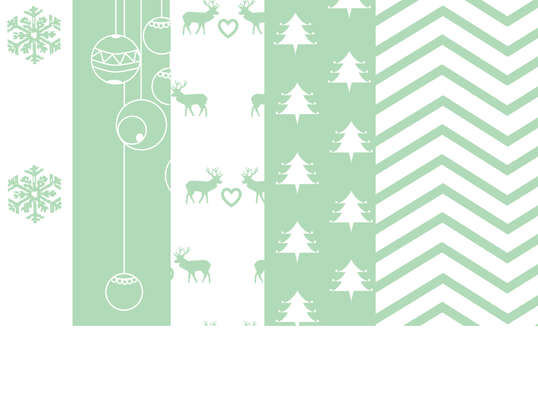 Click for more details of Mint Christmas Digital Papers (Five A4 size digital downloads) (digital downloads) by Julie Lynes