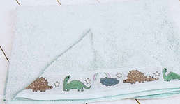 Mint Green Baby Towels and Bibs - Sleeved Bib 40 x 49 cms