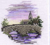 Click/tap for more details of Minuets - Bridge (cross stitch) by Rose Swalwell
