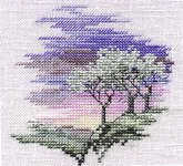 Click for more details of Minuets - Frosty Trees (cross stitch) by Rose Swalwell