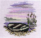 Click/tap for more details of Minuets - Rowing Boat (cross stitch) by Rose Swalwell