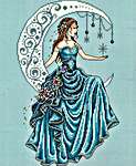 Click/tap for more details of Moon Princess (cross stitch) by Shannon Christine