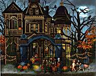 Click for more details of Moonlight Manor (cross stitch) by Letistitch