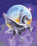 Moonlight Pegasus - Canvas with 31 skeins Anchor Wools