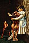 Click/tap for more details of Morning Learning (tapestry) by Luca - S