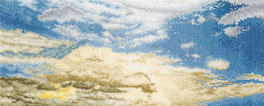 Click for more details of Morning Sky with Cumulus Clouds (cross stitch) by Thea Gouverneur