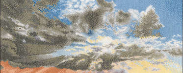 Click for more details of Morning Sky with Rain Clouds (cross stitch) by Thea Gouverneur