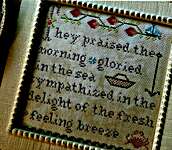 Click for more details of Morning Walk With Jane Austen (cross stitch) by The Sampler Girl