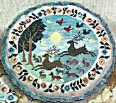 Click/tap for more details of Morningtide (cross stitch) by Kathy Barrick