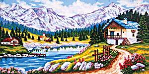 Mountain Chalet in Spring