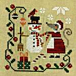 Click for more details of Mouse's Christmas Decorating (cross stitch) by Tiny Modernist