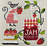 Click for more details of Mouse's Strawberry Jam (cross stitch) by Tiny Modernist