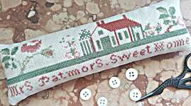 Click/tap for more details of Mrs Patmor's Sweet Home (cross stitch) by Mojo Stitches