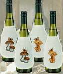 Click for more details of Mushroom Wine Bottle Aprons (cross stitch) by Permin of Copenhagen