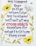 Click/tap for more details of My Biggest Fear (cross stitch) by Stoney Creek