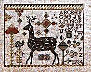 Click/tap for more details of My Deer (cross stitch) by Hands to Work