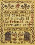 Click/tap for more details of My Friend's House (cross stitch) by Blackbird Designs
