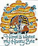 Click/tap for more details of My Honey Bee (cross stitch) by Imaginating