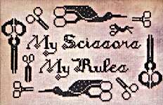 Click for more details of My Scissors My Rules (cross stitch) by Heartstring Samplery