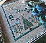 Click/tap for more details of Mysterious M Sampler 1800s (cross stitch) by The Wishing Thorn