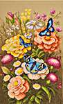 Click/tap for more details of Mystic Butterfly Garden (cross stitch) by Lanarte