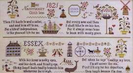 Click/tap for more details of Nantucket Girl's Sampler (cross stitch) by Plum Street Samplers
