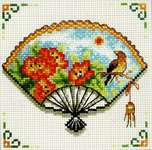 Click for more details of Nasturtium Fan (cross stitch) by Needleart World