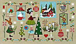 Click/tap for more details of Natale E ...(Christmas is ...) (cross stitch) by Lilli Violette