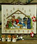 Click for more details of Nativity Advent Calendar (cross stitch) by Permin of Copenhagen