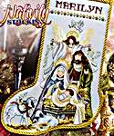 Click/tap for more details of Nativity Stocking (cross stitch) by Stoney Creek