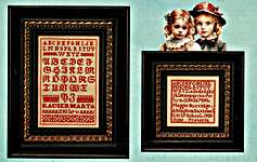 Click/tap for more details of Needlework From Distant Shores- Marta And Maggie (cross stitch) by Hands Across the Sea Samplers