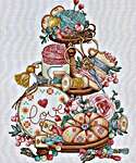 Click/tap for more details of Needlework Tiered (cross stitch) by Les Petites Croix de Lucie