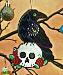 Click for more details of Nevermore Halloween Ornament (cross stitch) by Satsuma Street