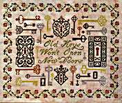 Click/tap for more details of New Doors (cross stitch) by Ink Circles