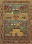 Click/tap for more details of New England Schoolgirl Sampler (cross stitch) by Theron Traditions